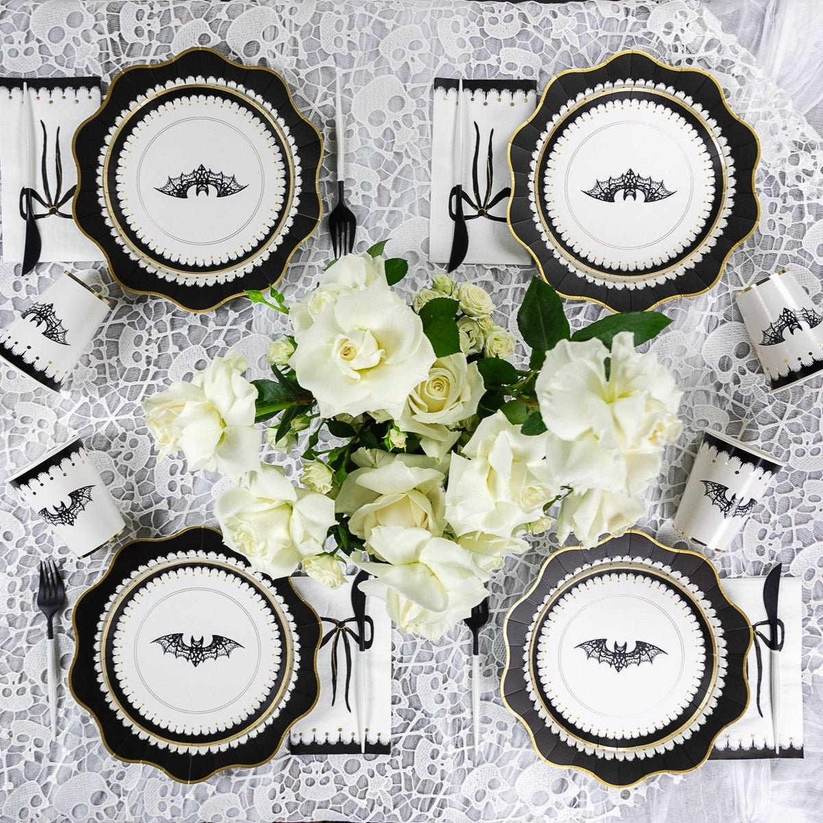 Elegant Halloween Guest Towels