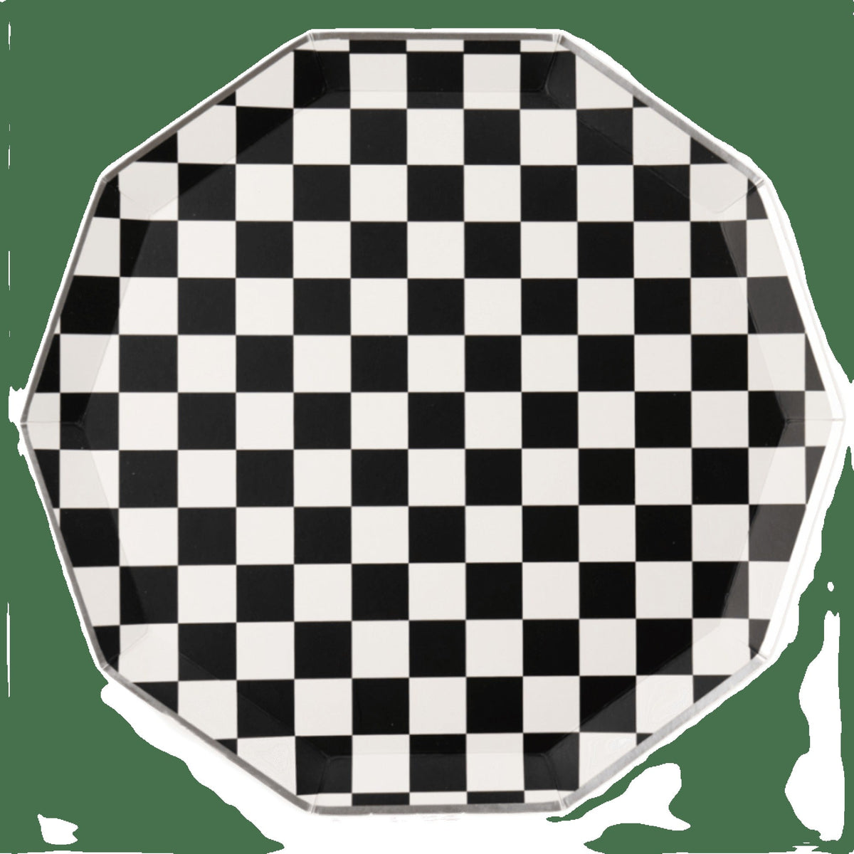 Black & White Signature Checker Large Plates