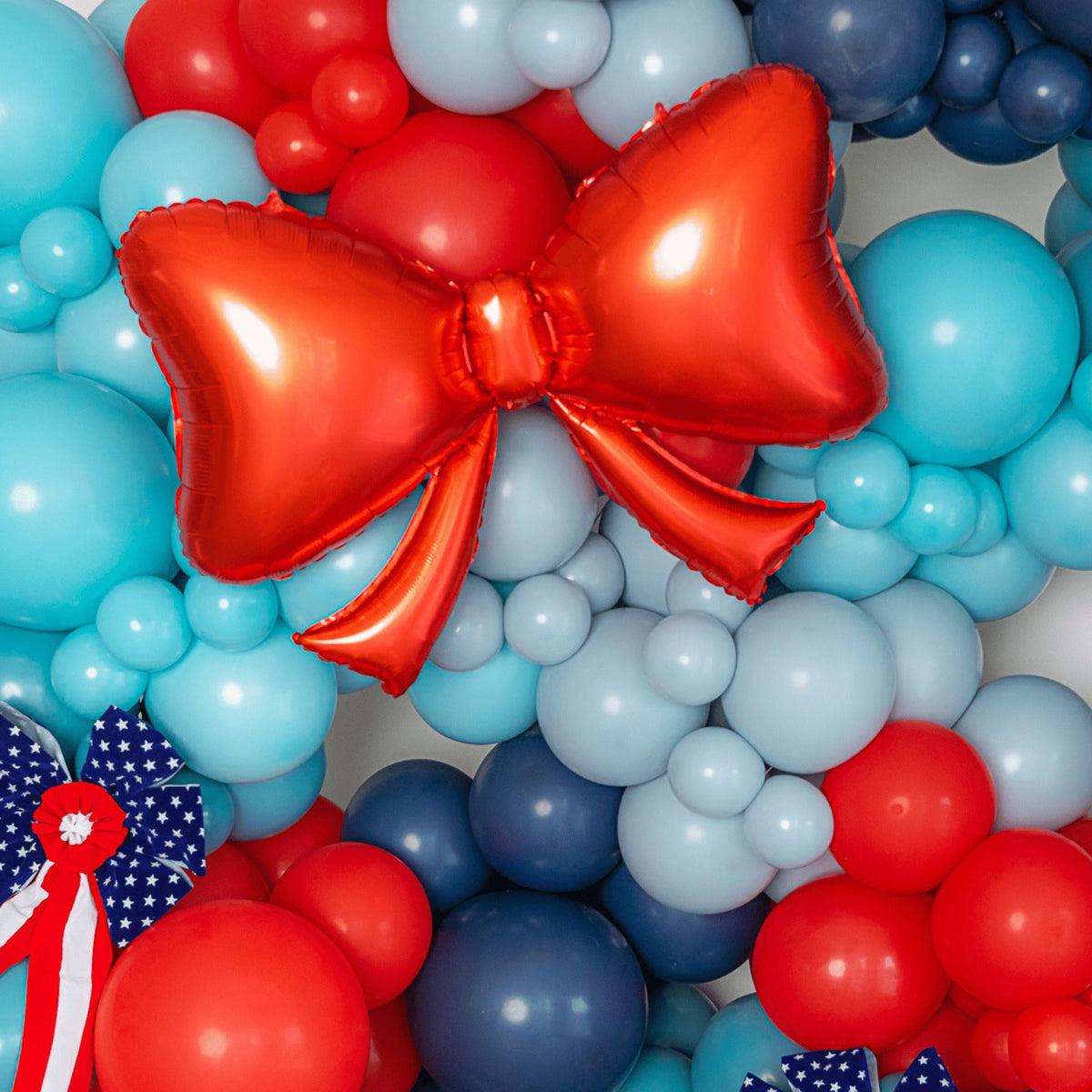 Red Bow Foil Balloon
