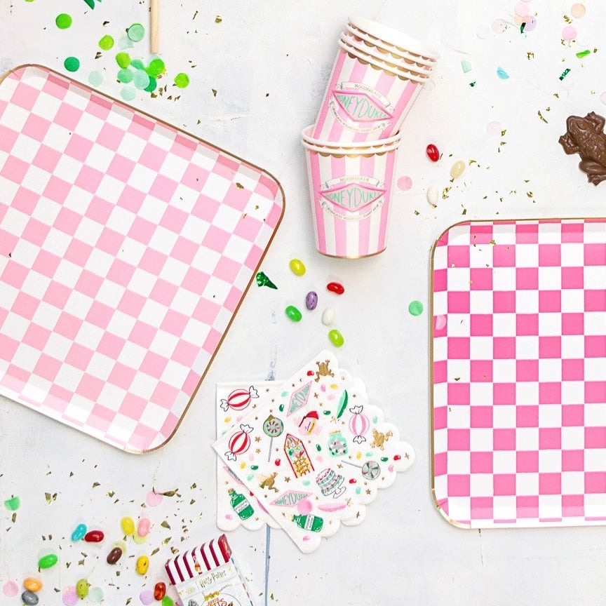 Harry Potter X Bonjour Fete Honeydukes Pink Stripe Cups
