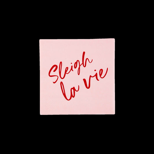 Sleigh La Vie Cocktail Napkins