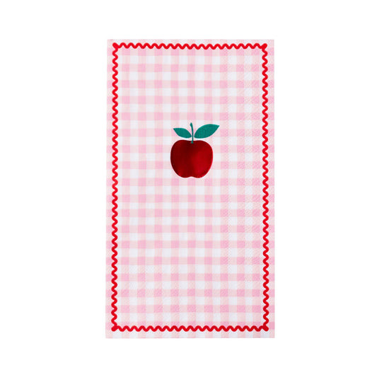 Gingham Apple Guest Towels
