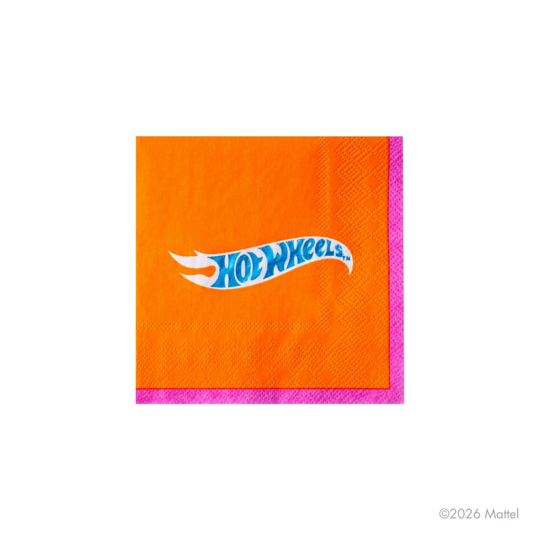 Hot WheelsTM X Bonjour Fete Orange Small Napkins