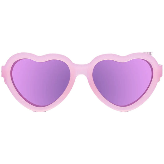 Kids Pink Heart Sunglasses