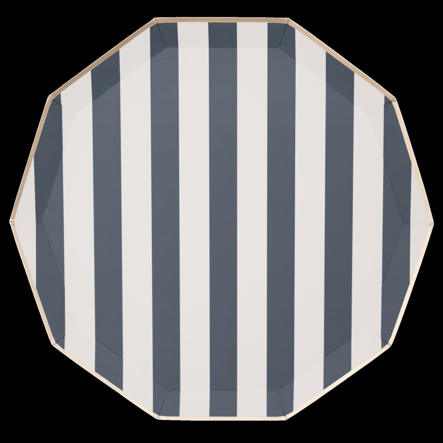 Midnight Blue Signature Cabana Stripe Plates
