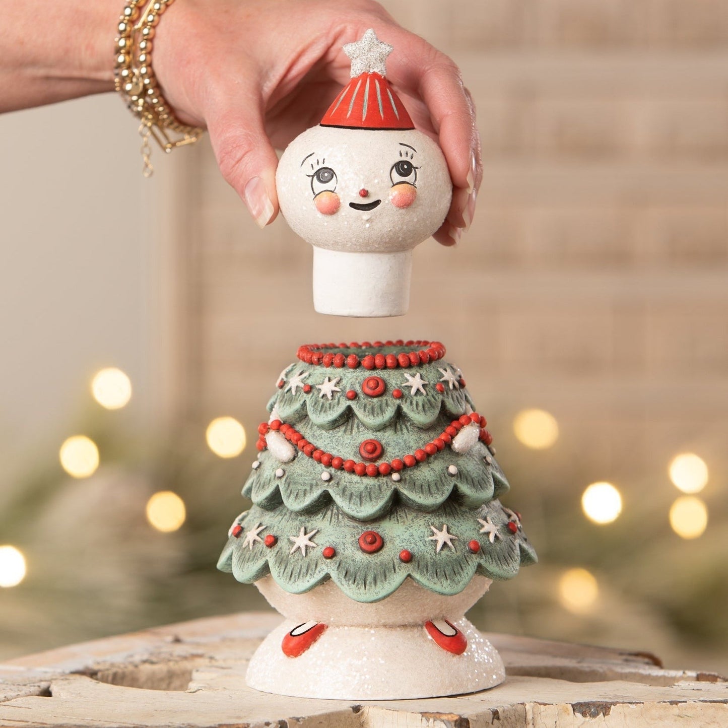 Bethany Lowe Frosty Treena Jolly Jar