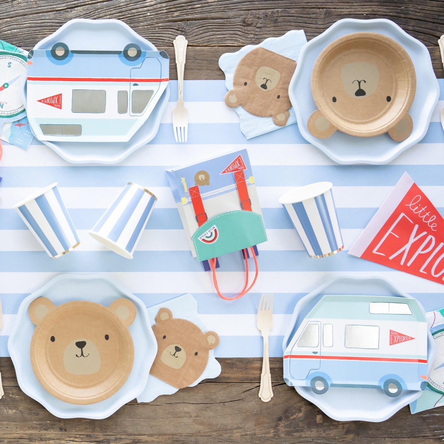 Woodland Bear Plates