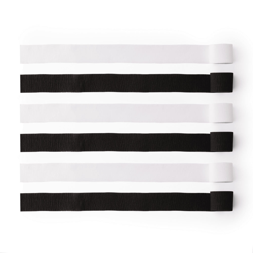 Black and White Streamers