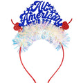 4th of July Patriotic Foil Headband