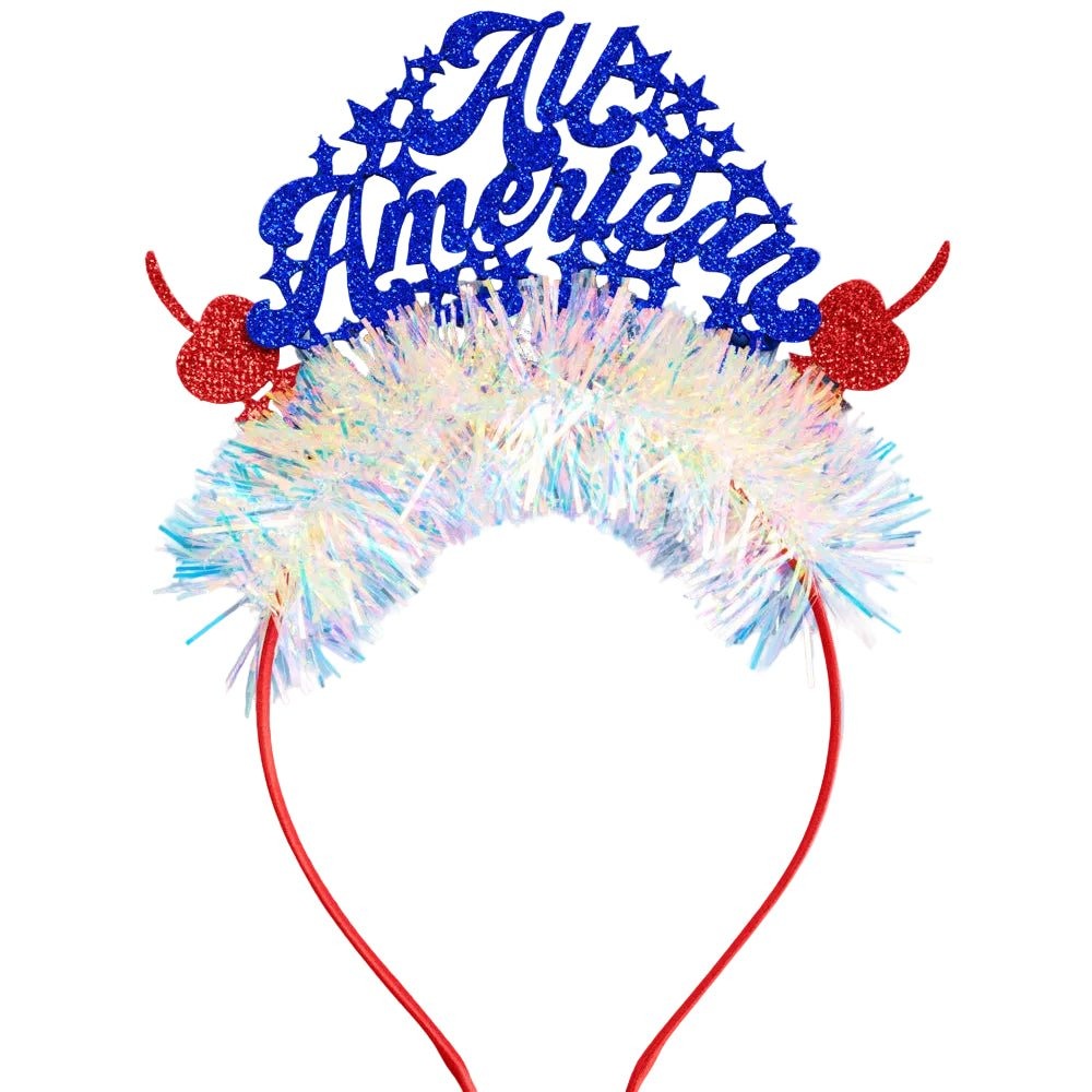 4th of July Patriotic Foil Headband