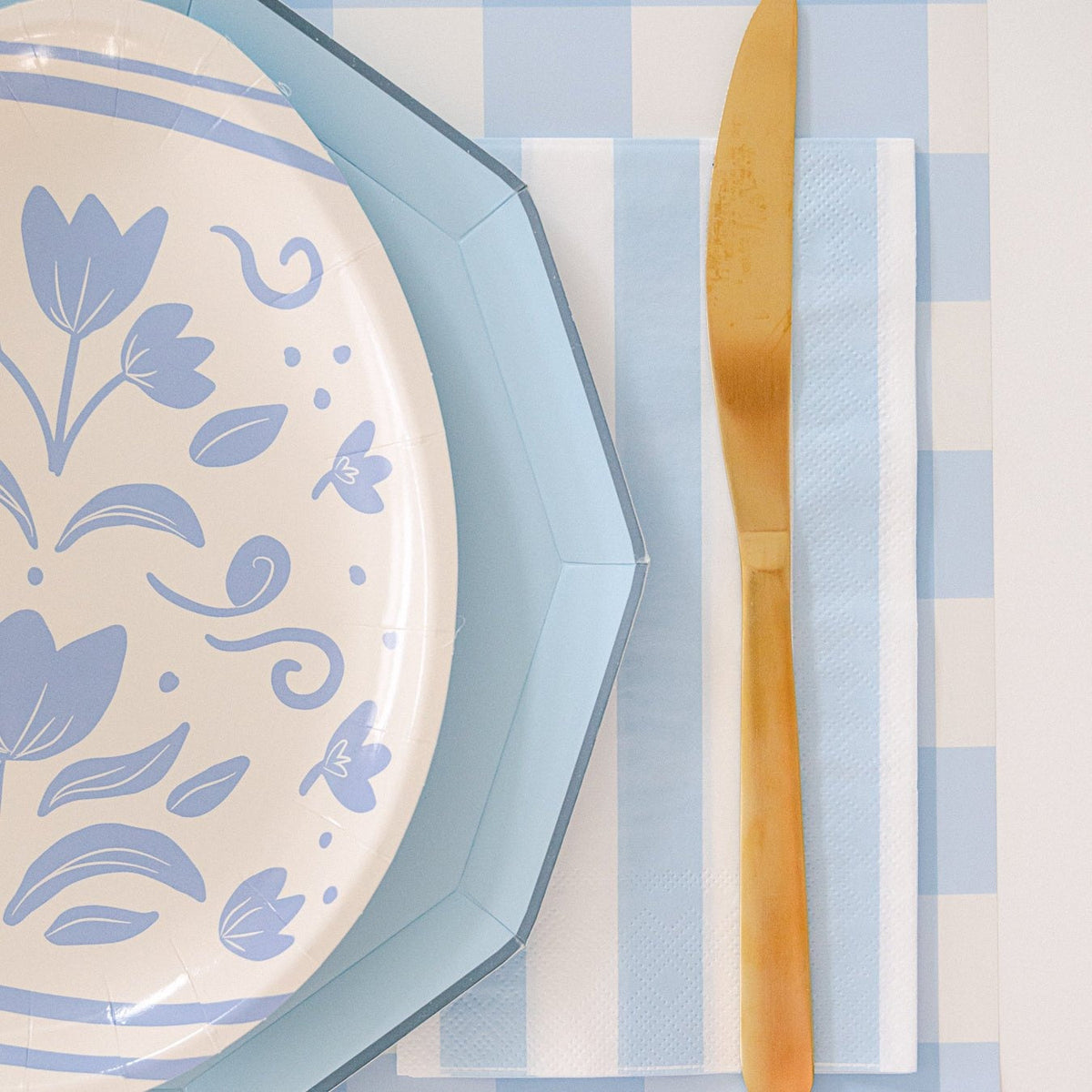 Sky Blue Signature Cabana Stripe Guest Towels