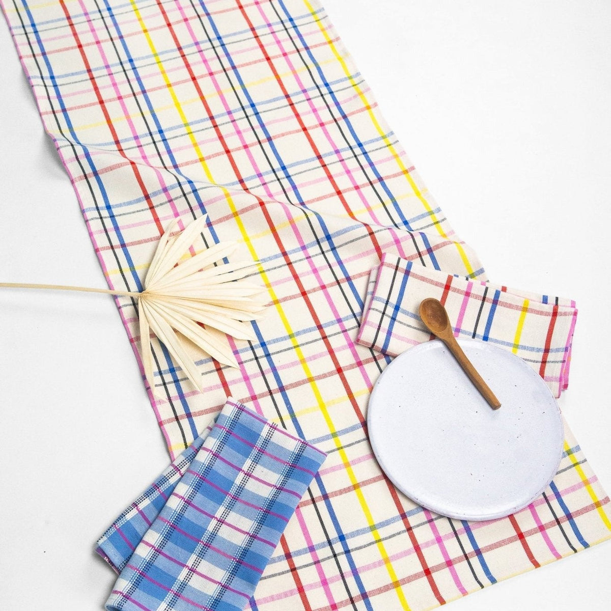 Vera Plaid Table Runner