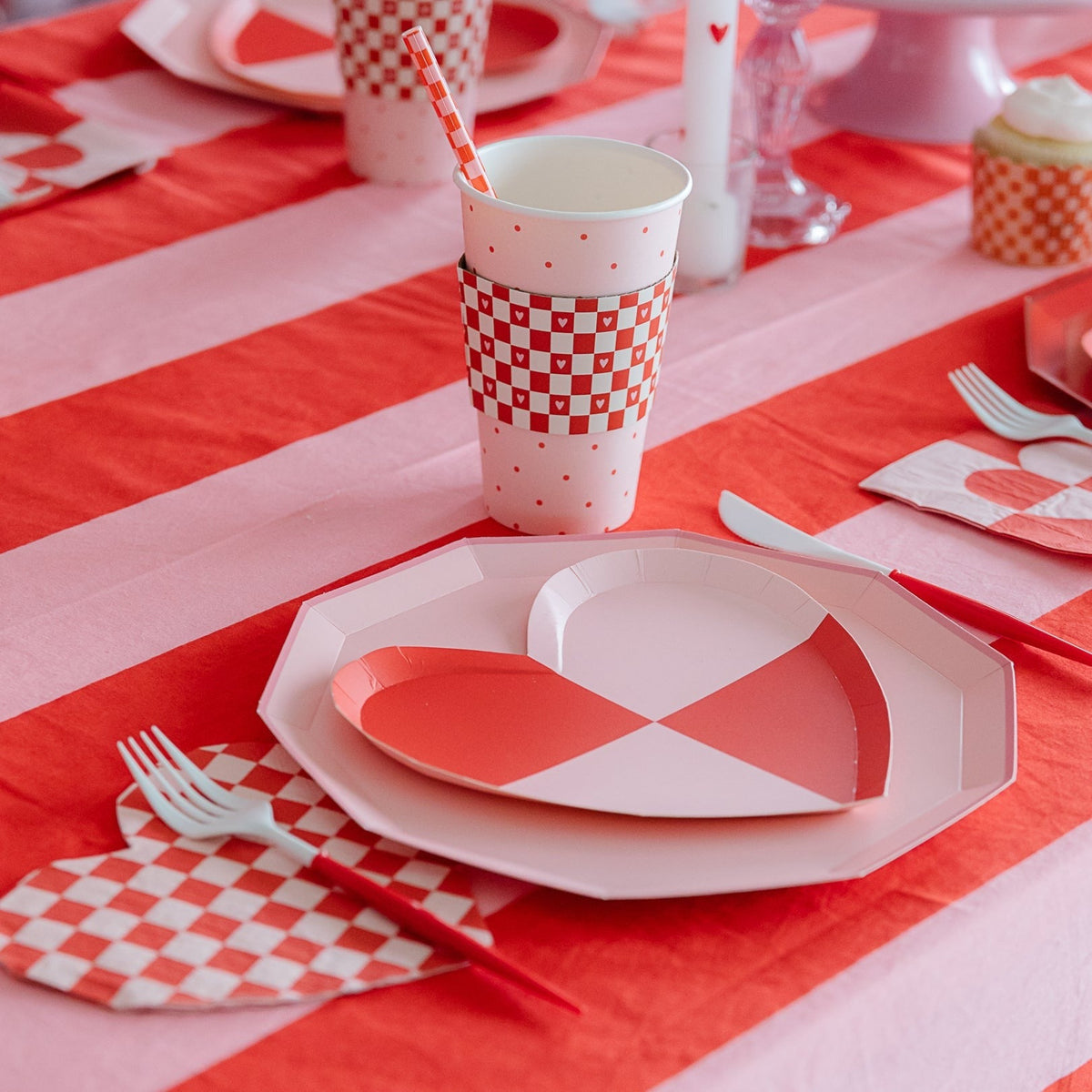 Check Mate Heart Shaped Plates