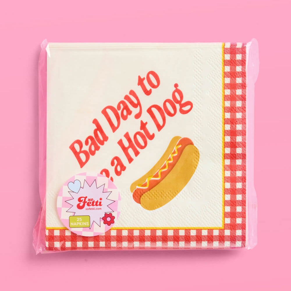 Bad Day To Be A Hot Dog Napkins