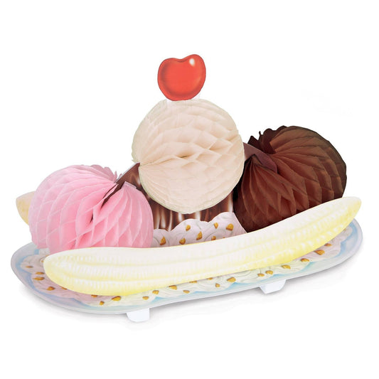 Banana Split Honeycomb Decoration