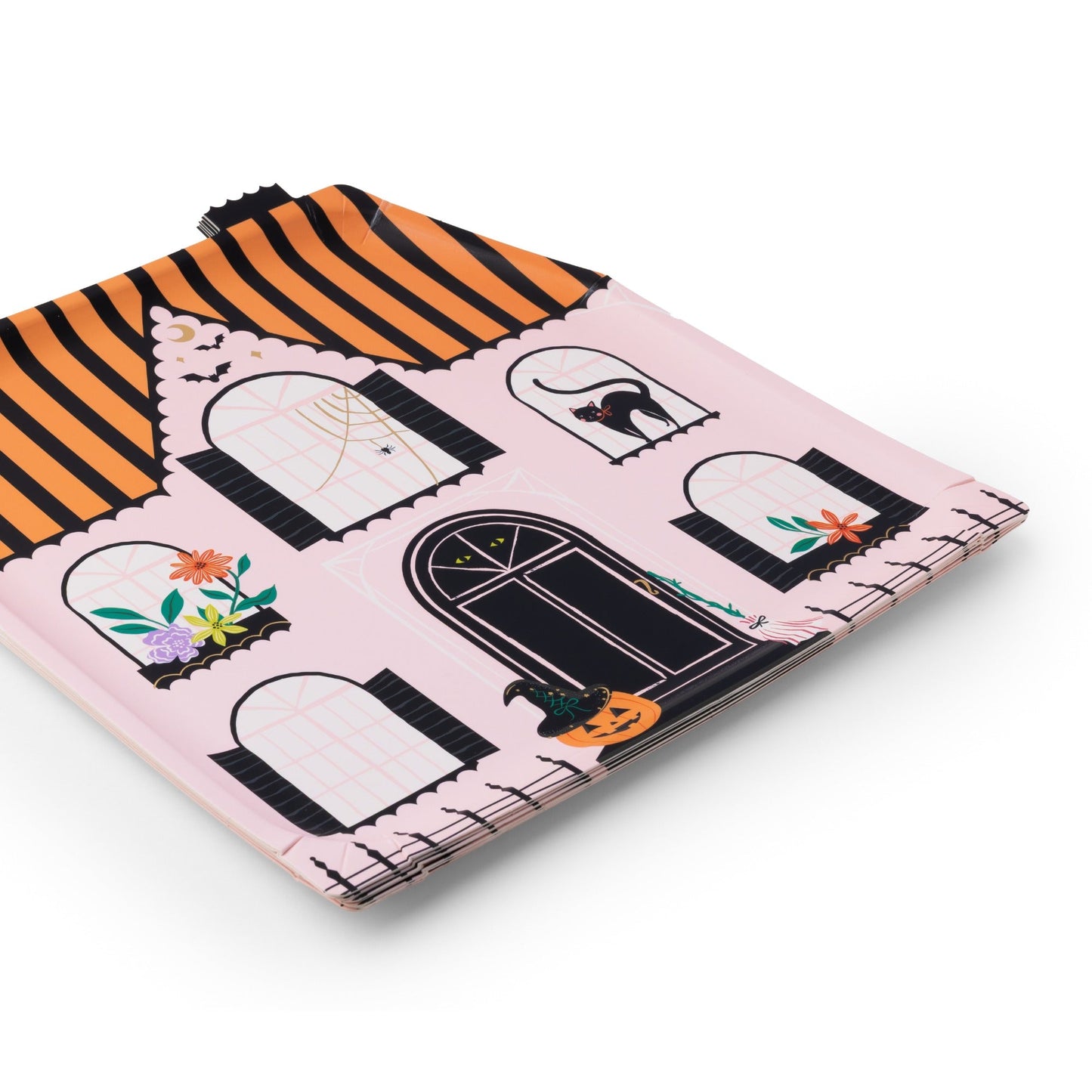 Pink Haunted House Large Plates