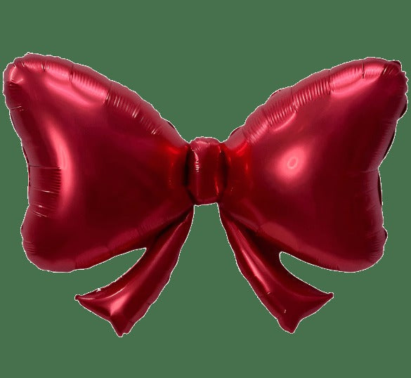 Red Bow Foil Balloon