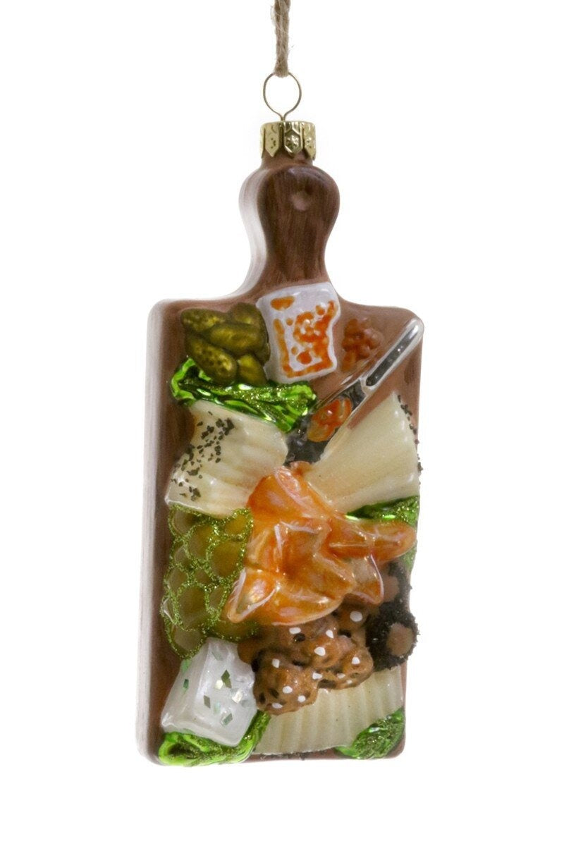 Cheese Board Glass Ornament by Cody Foster