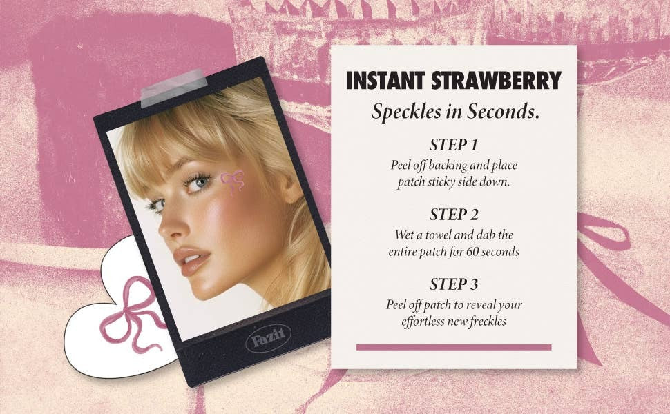 Pink Bow Makeup Patches