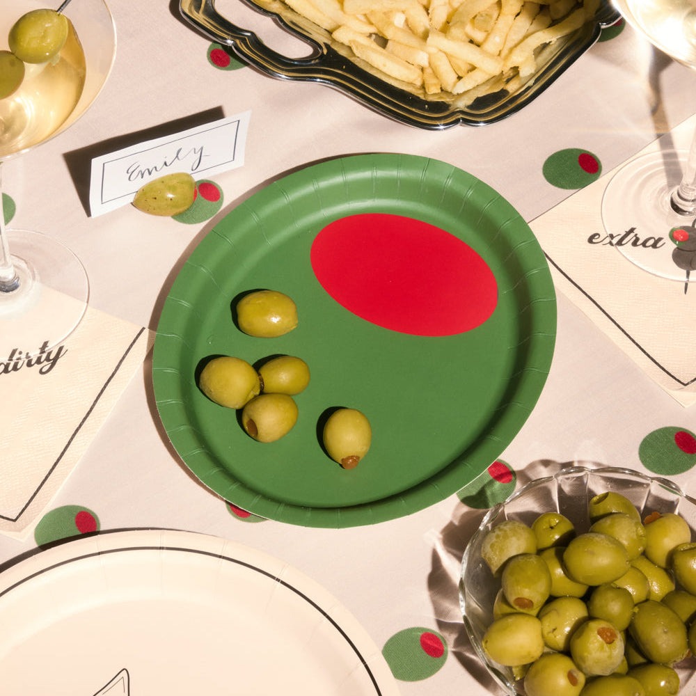 Extra Dirty Martini Plate Set