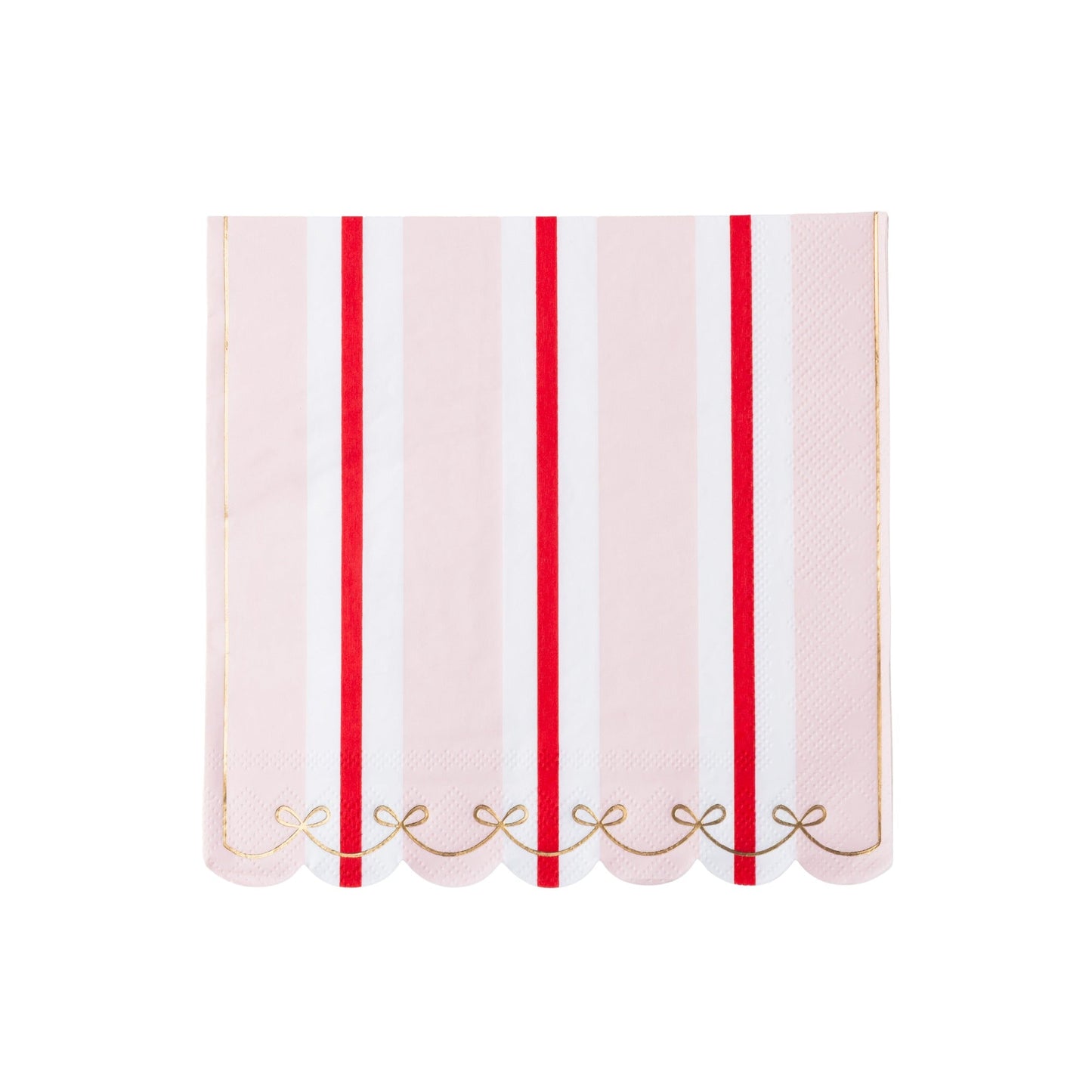 Pink & Red Regency Stripe Large Napkins