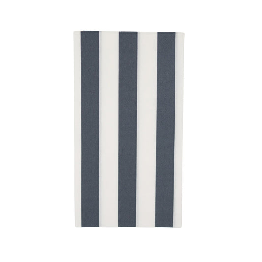 Midnight Blue Signature Cabana Stripe Guest Towels