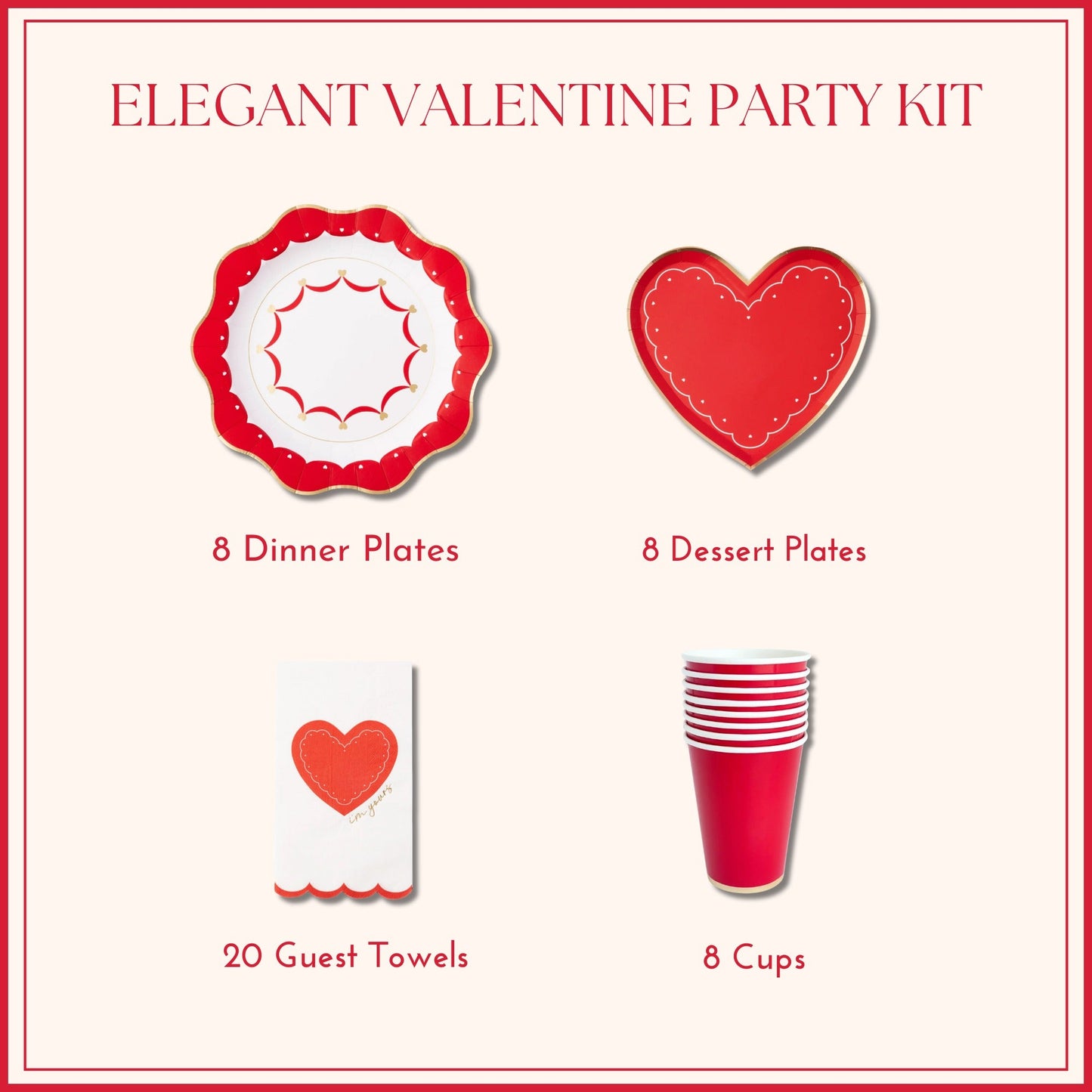 Elegant Valentine Party Kit