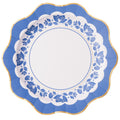Belle Blue Elegant Floral Dinner Plates