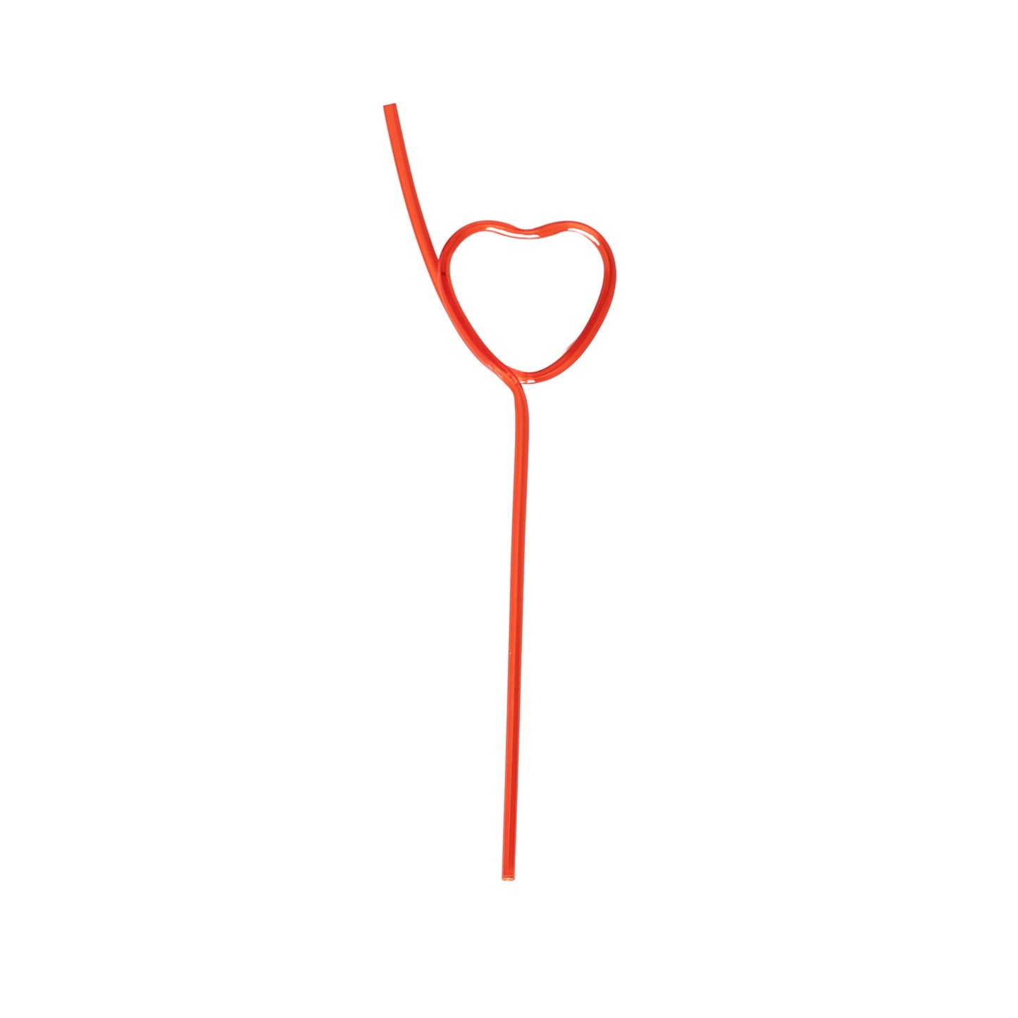 Red Heart Valentine's Day Party Straw