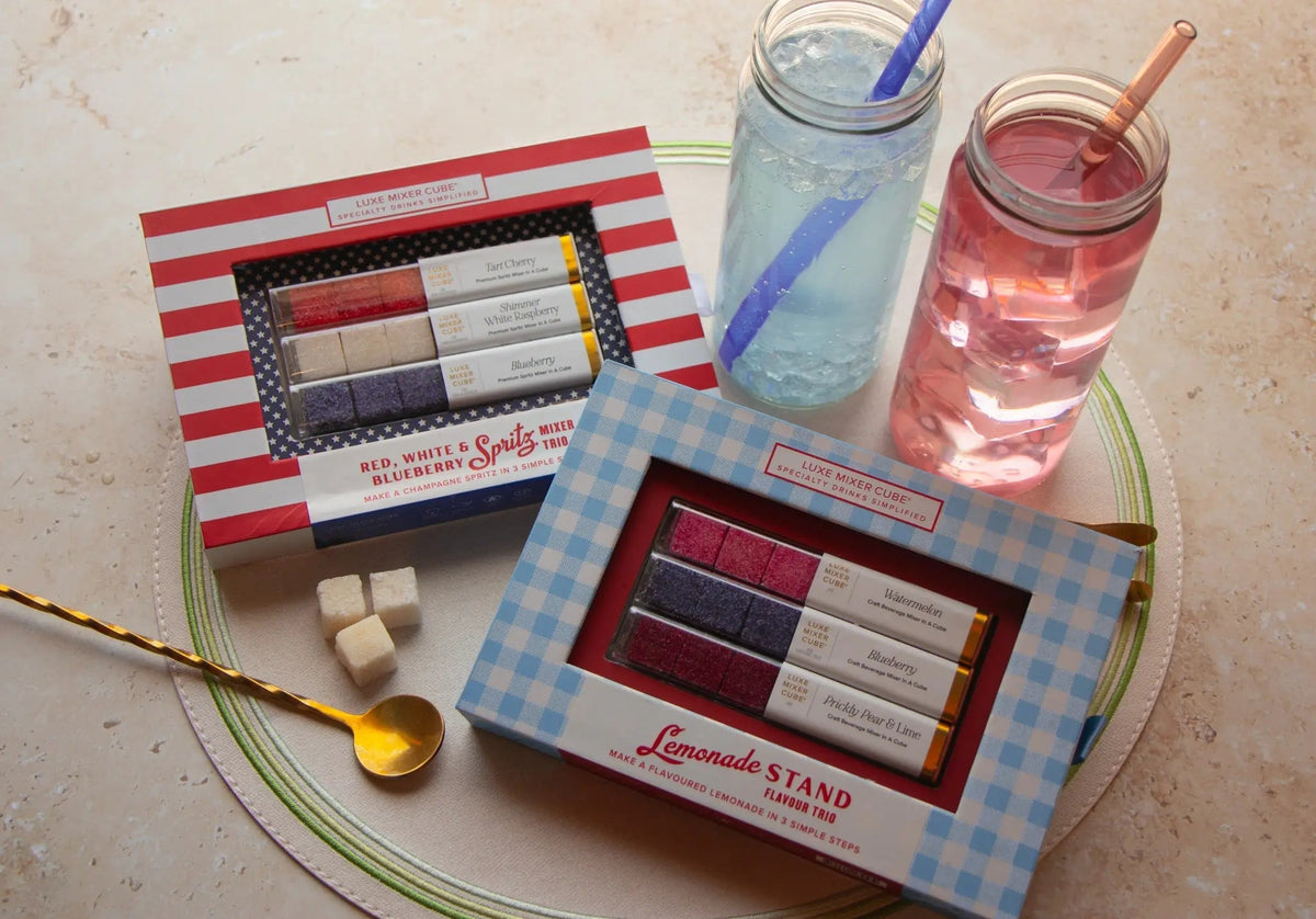 Red White and Blueberry Spritz Mixer Cubes