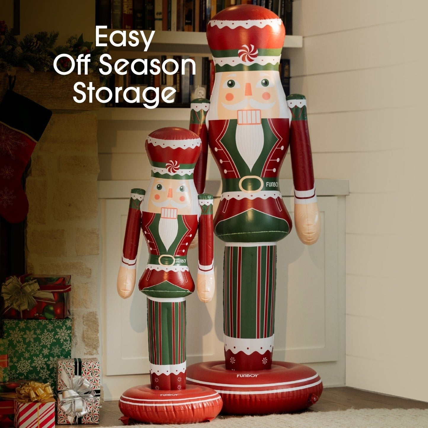 Small Inflatable Red & Green Nutcracker