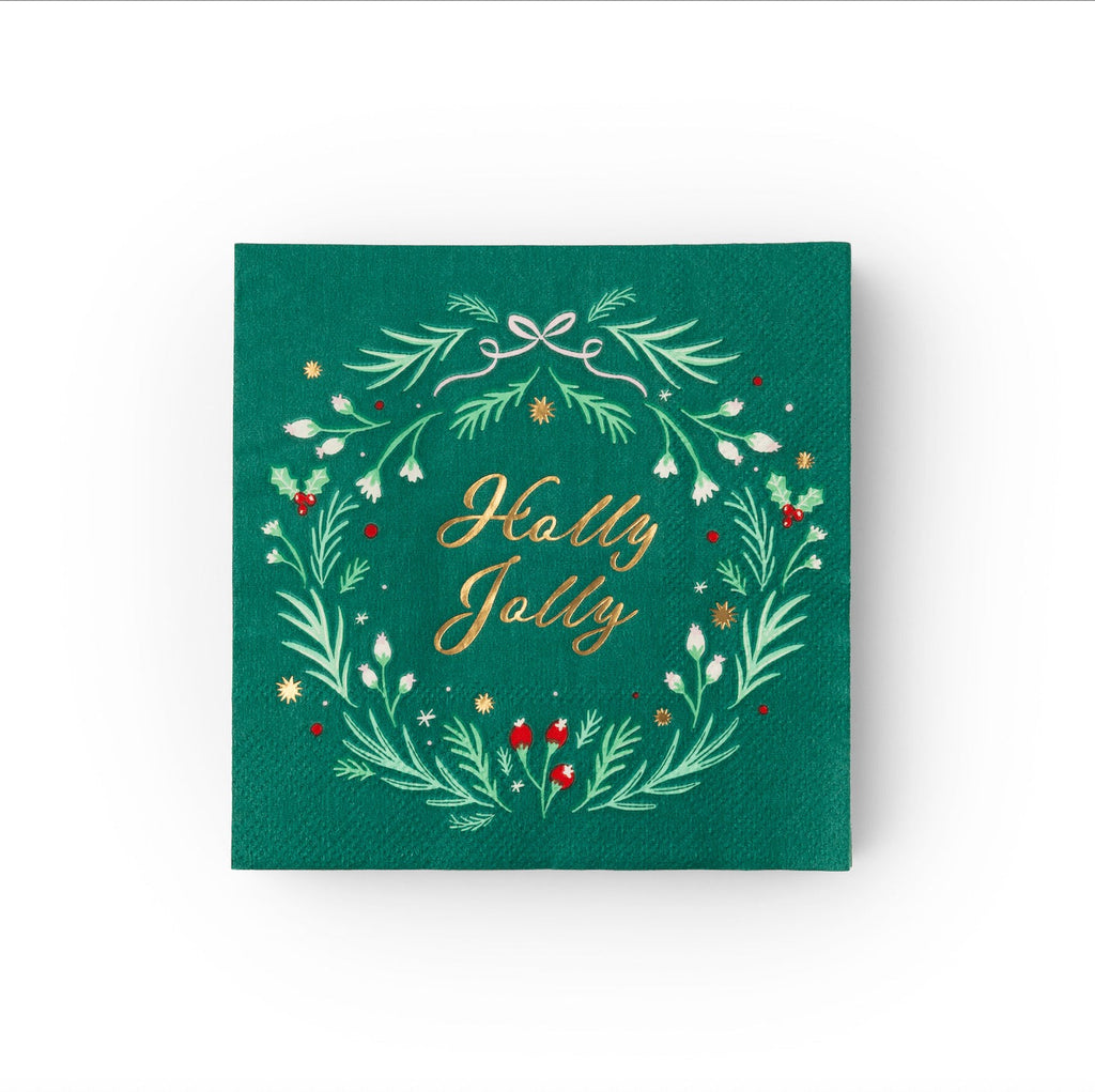Holly Jolly Christmas Cocktail Napkins