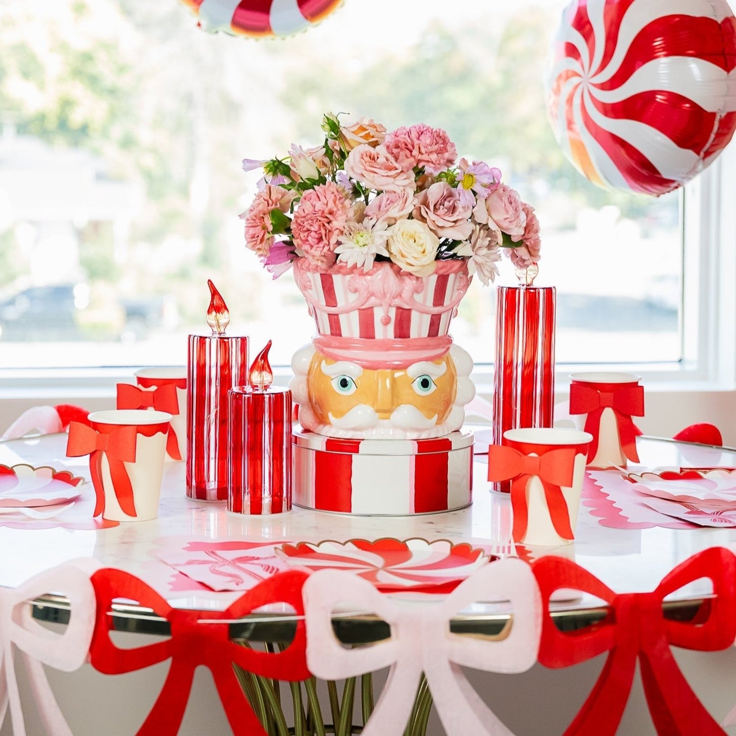 Pink Nutcracker Cookie Jar