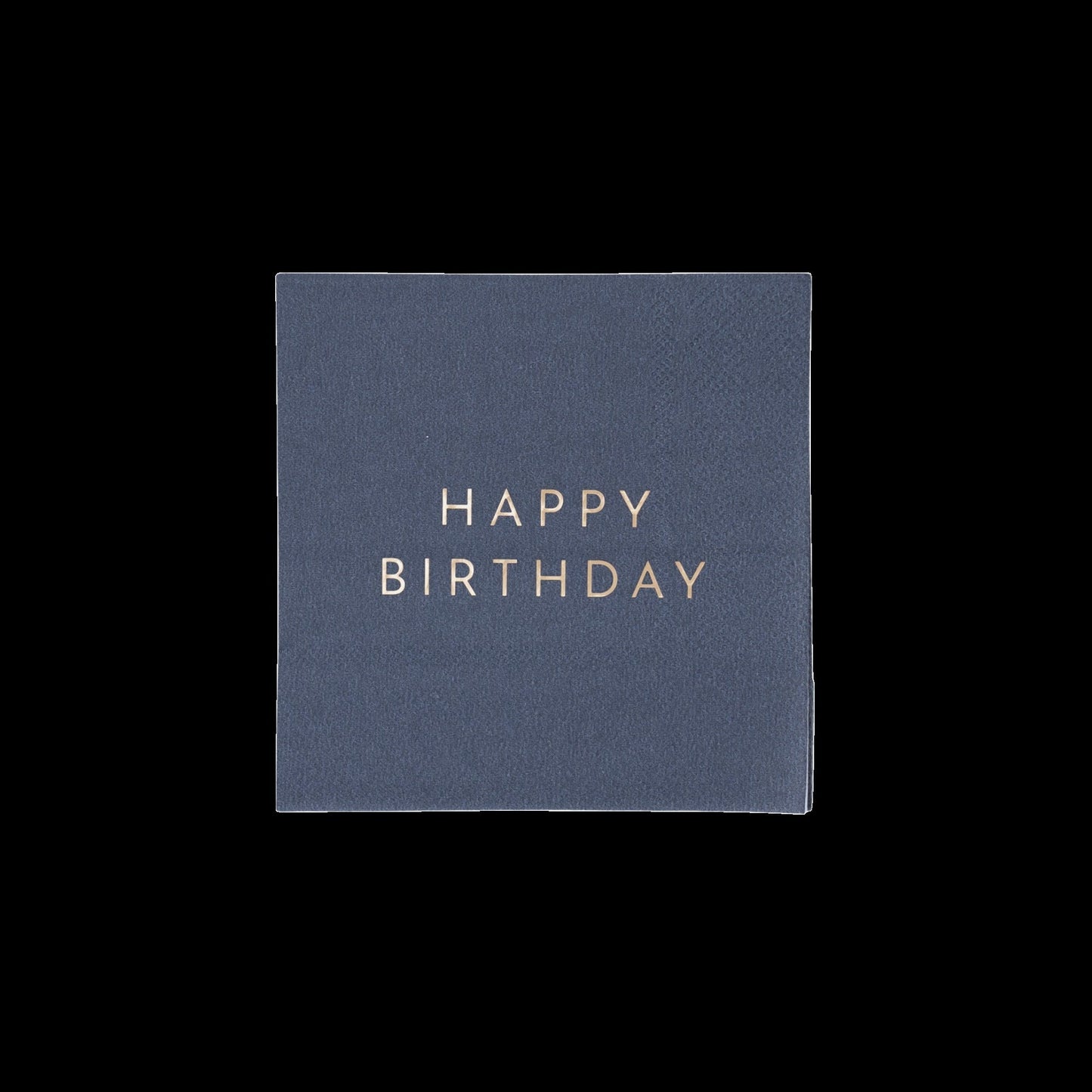 Midnight Blue Signature Happy Birthday Cocktail Napkins