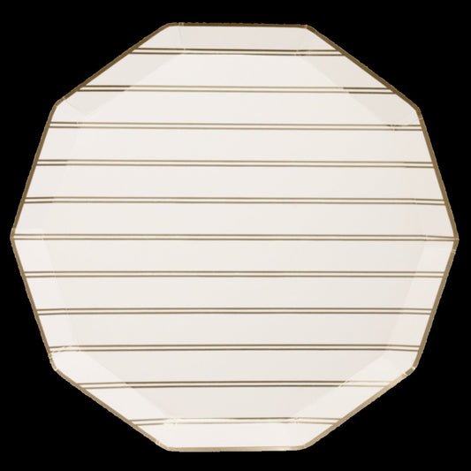 Gold Stripe Large Plates