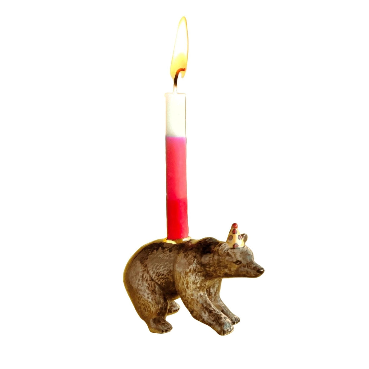 Brown Bear Birthday Candle Holder