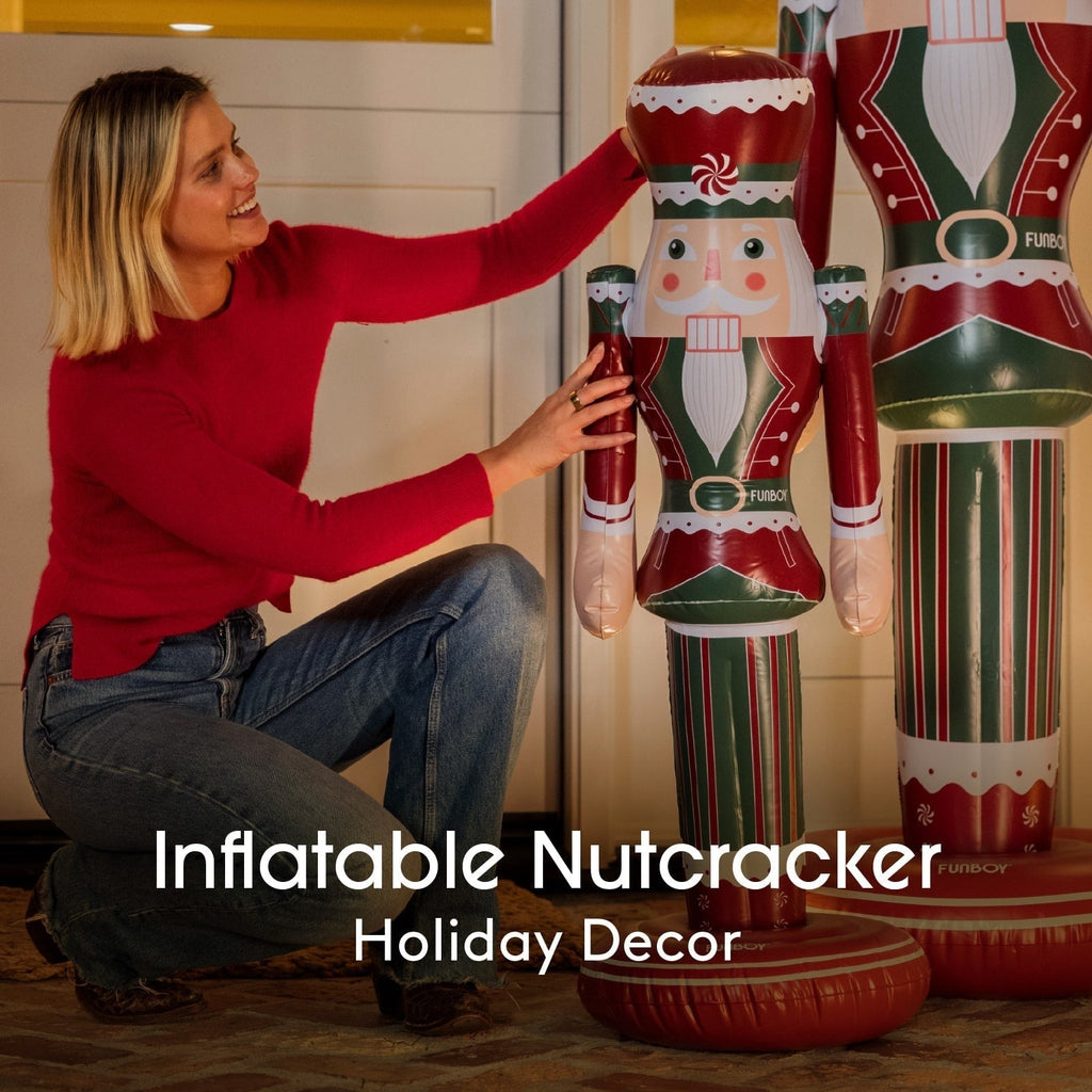 Small Inflatable Red & Green Nutcracker