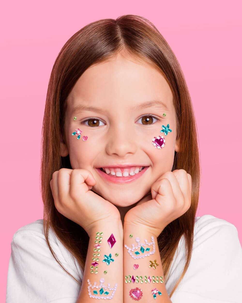 Princess Face Gems - Crown & Heart Set