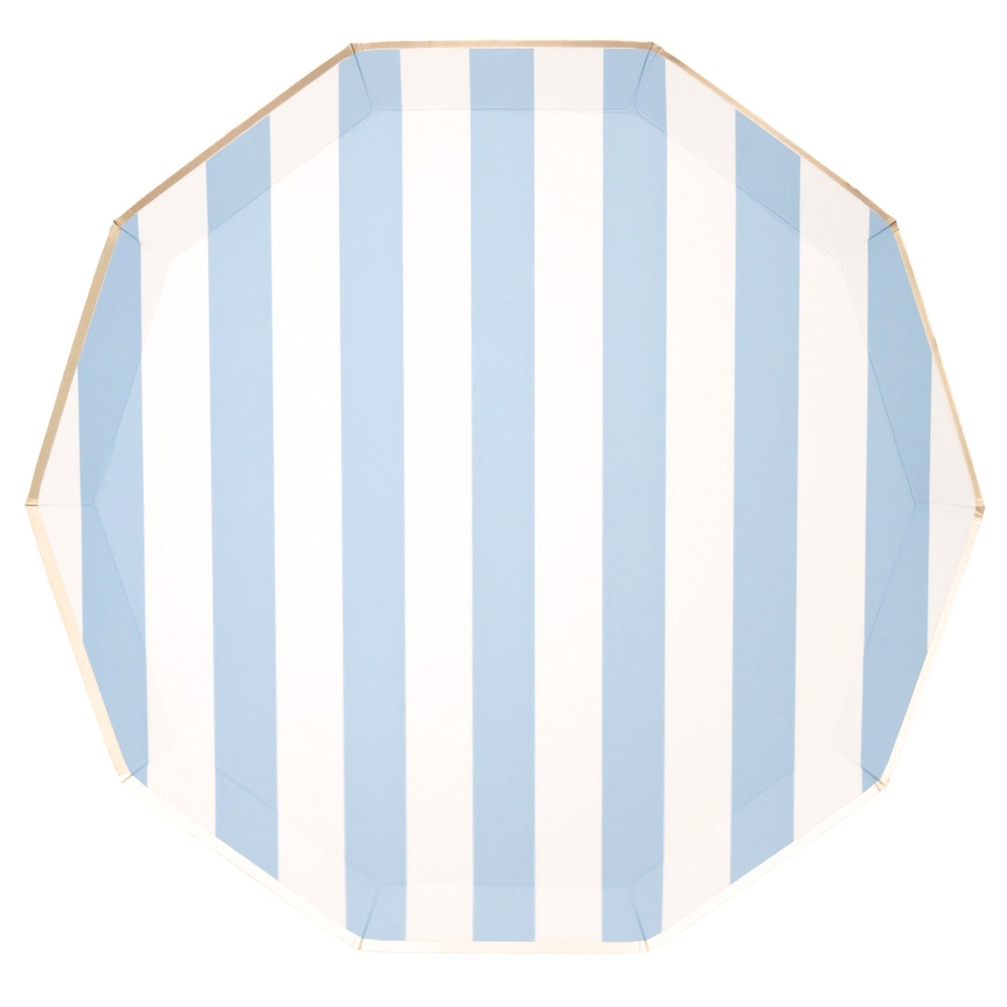 Sky Blue Signature Cabana Stripe Plates