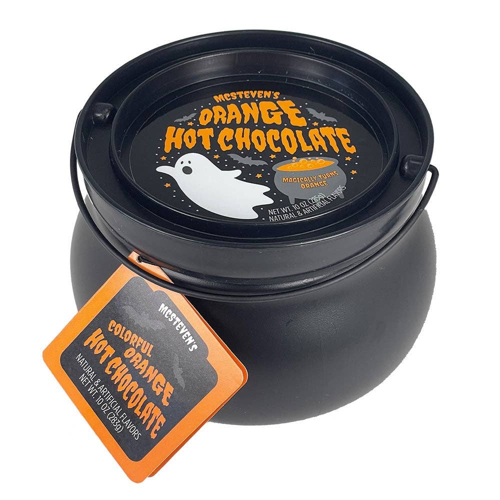 Color-Changing Halloween Hot Chocolate Cauldron