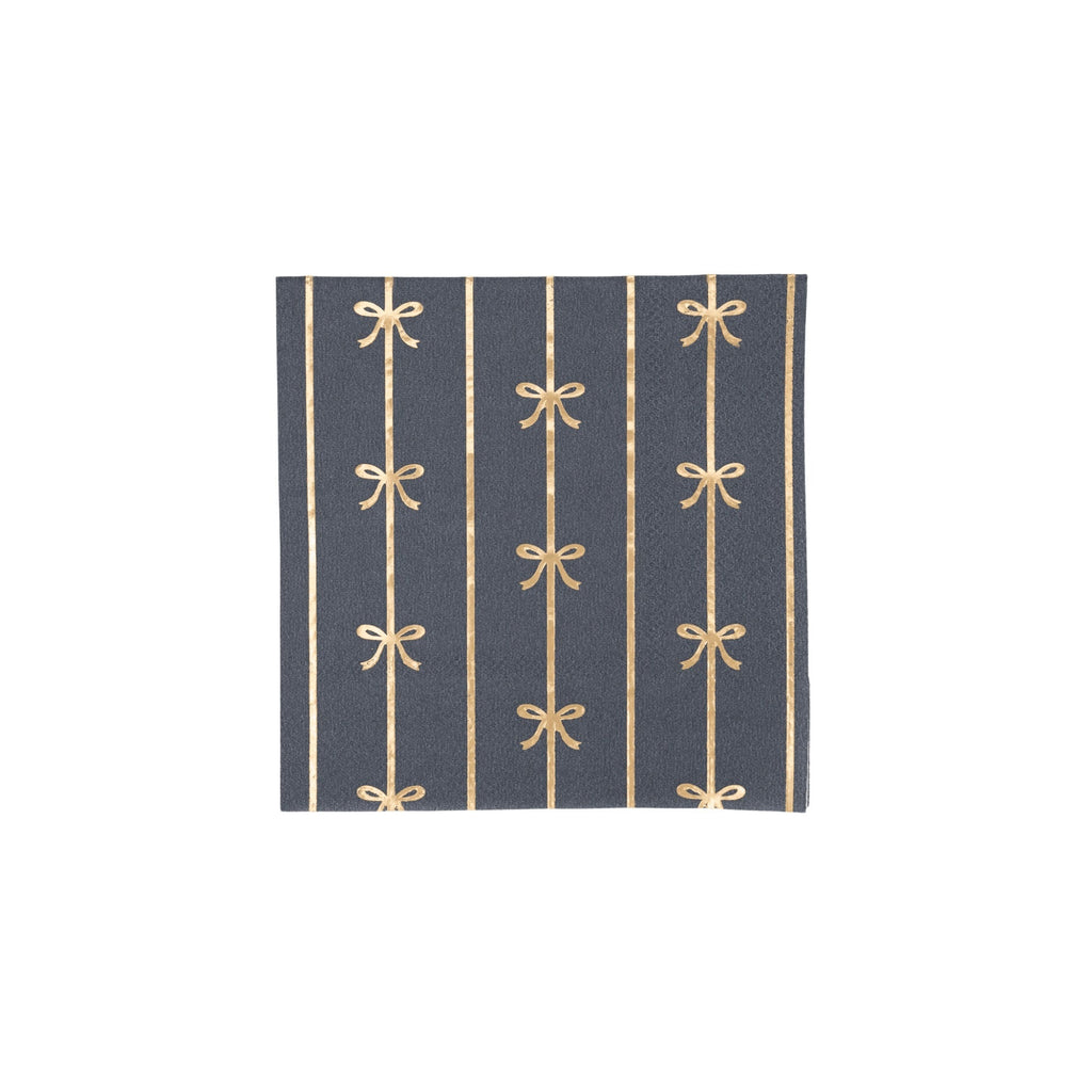 Midnight Blue Signature Bow Small Napkins