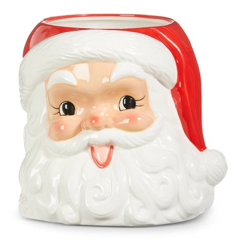 Santa Head Vase Container