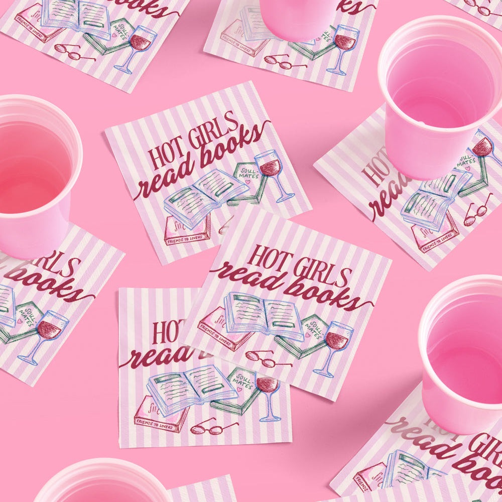 Hot Girls Book Club Napkins