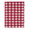 Annabelle Plaid Red Tablecloth