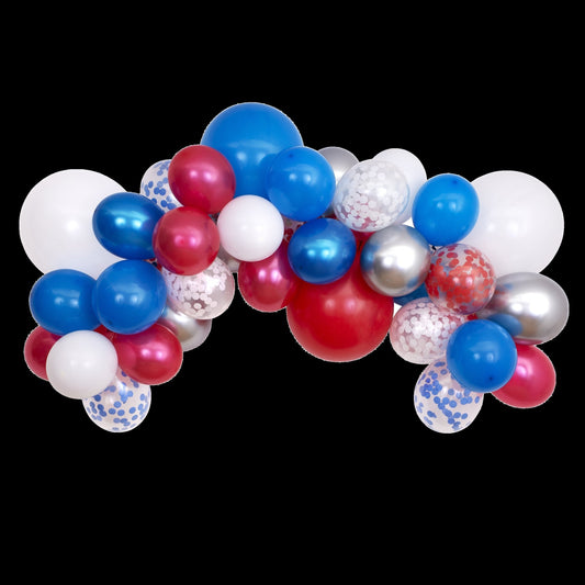 Red, White & Blue Balloon Garland Kit