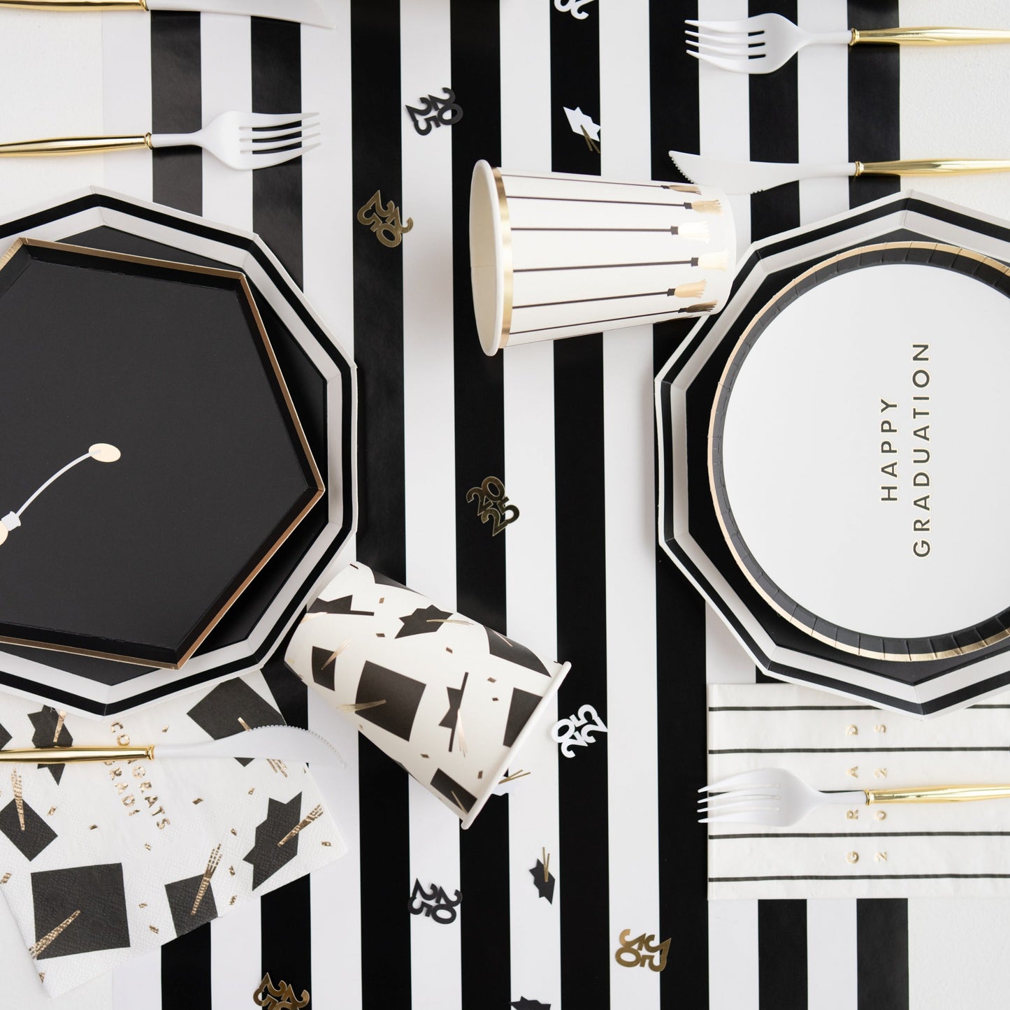 Black and White Table Runner