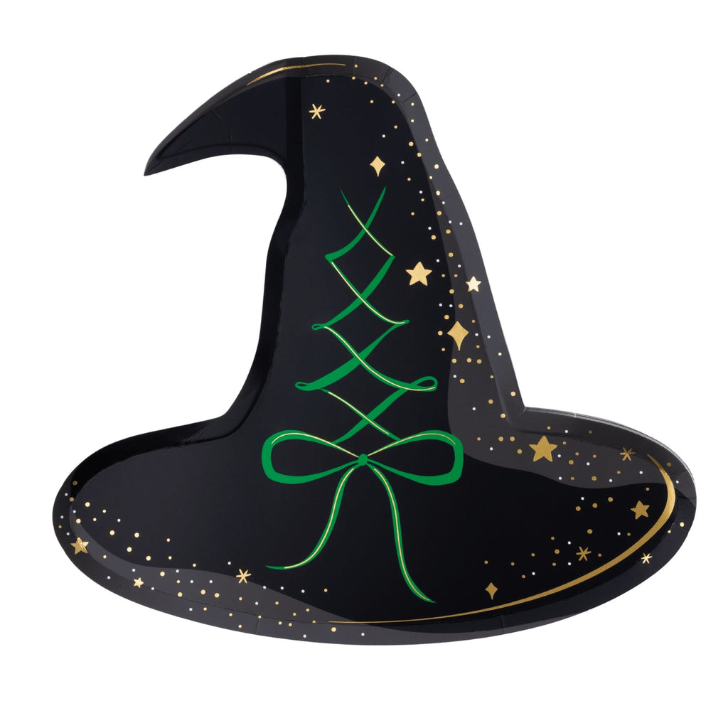 Black Witch Hat Large Plates