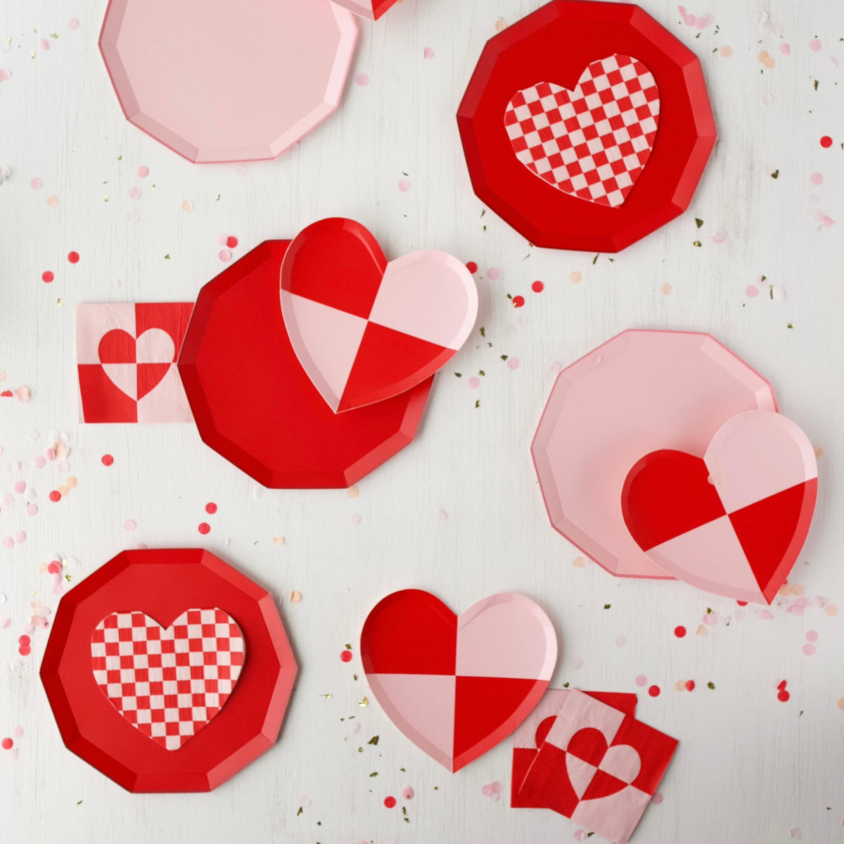 Check Mate Heart Shaped Plates