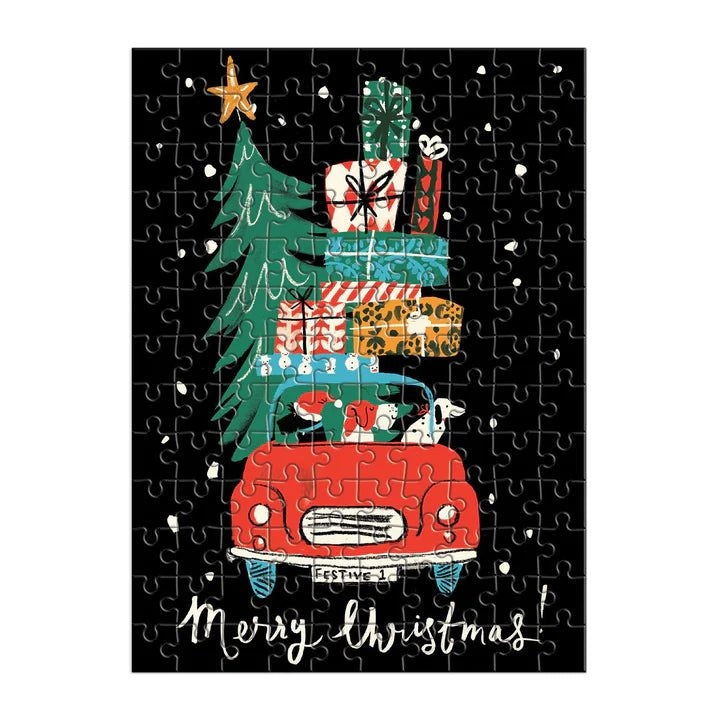 Christmas Car Puzzle Ornament