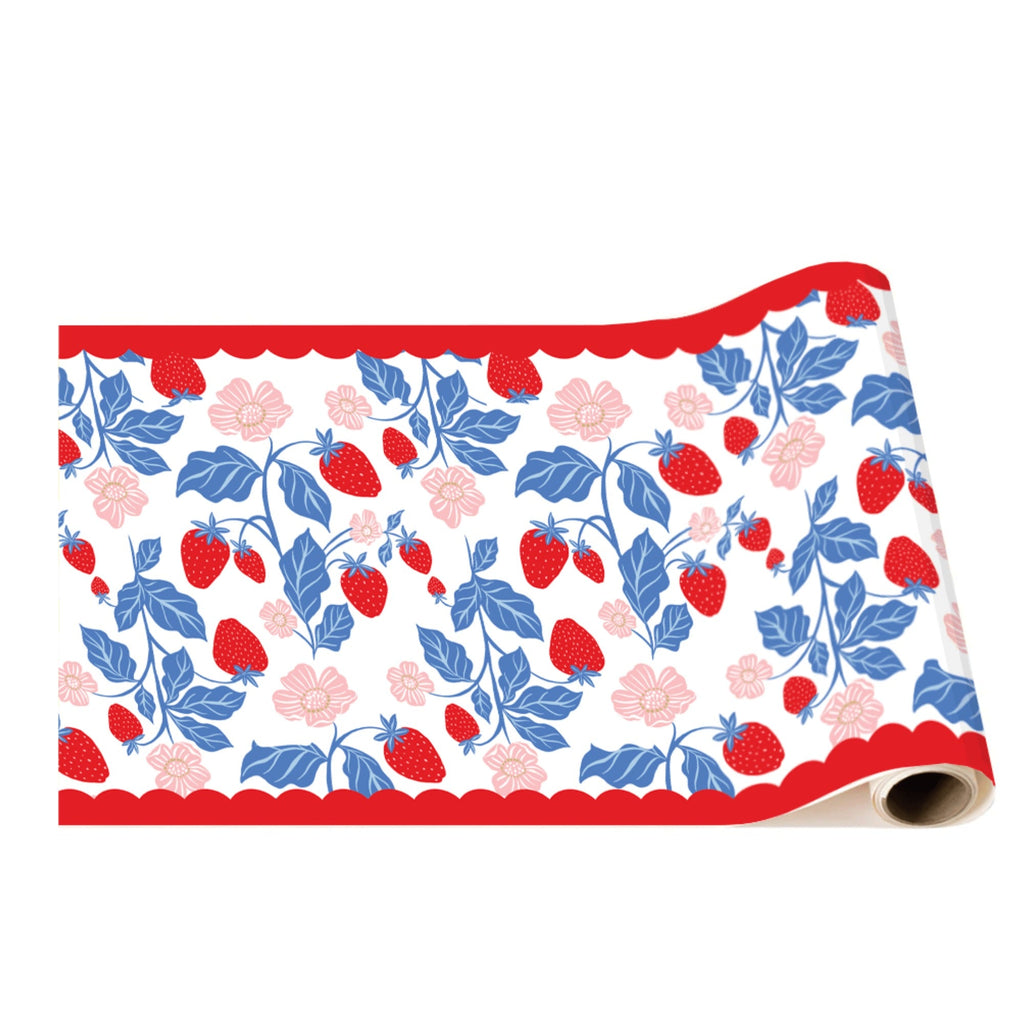 Summer Strawberry Table Runner